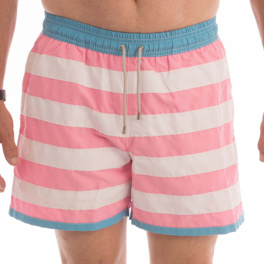 Stripe Combi Board Shorts - Bistro StTropez