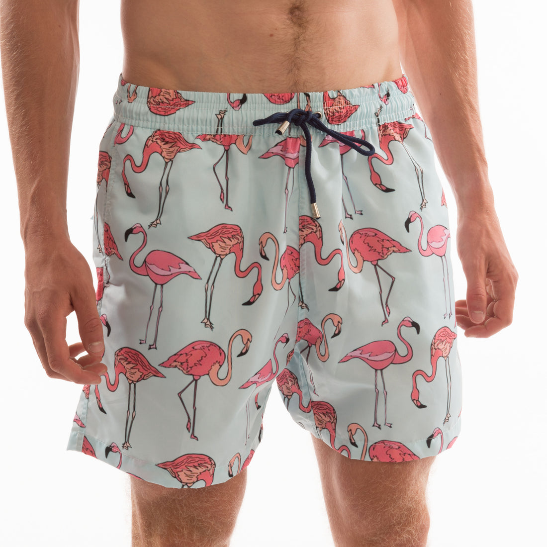 Big Flamingo Board Shorts - Bistro StTropez