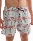 Big Flamingo Board Shorts - Bistro StTropez