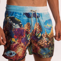 Coral Fish Board Shorts - Bistro StTropez