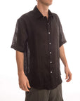 Linen Shirt Short Sleeve - Bistro StTropez