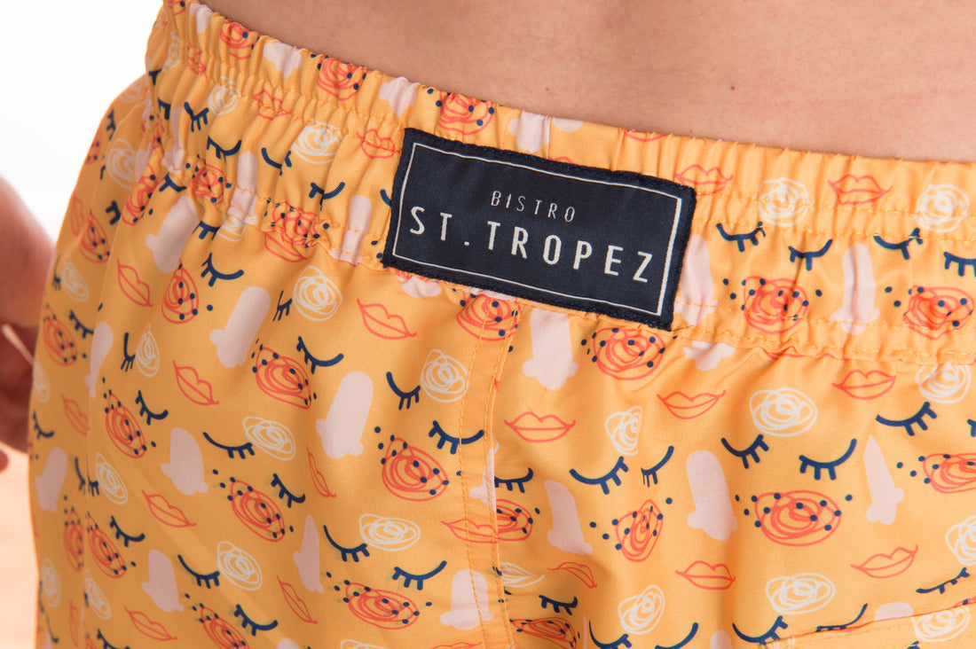 Eyes & Lips Board Shorts - Bistro StTropez