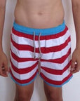 Stripe Combi Boys Board Short - Bistro StTropez