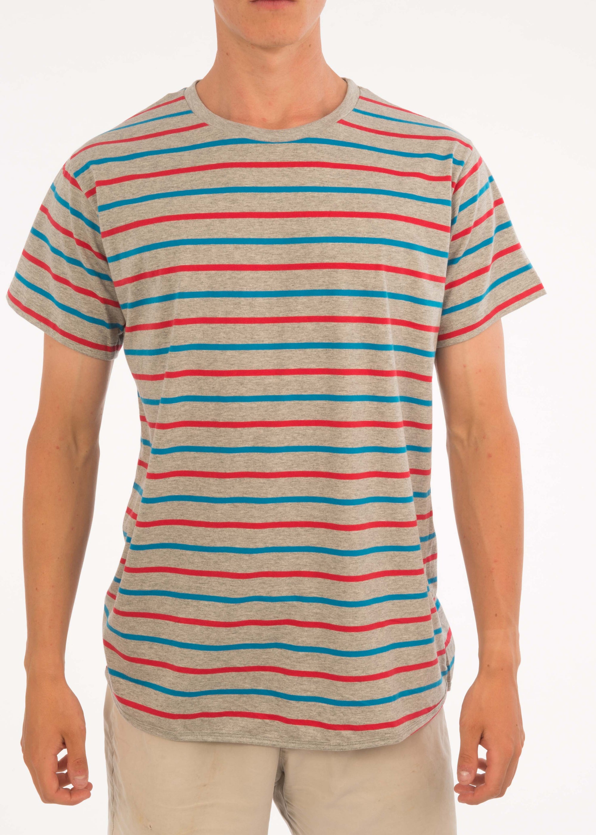 Medium Stripe Round Neck Tee - Bistro StTropez