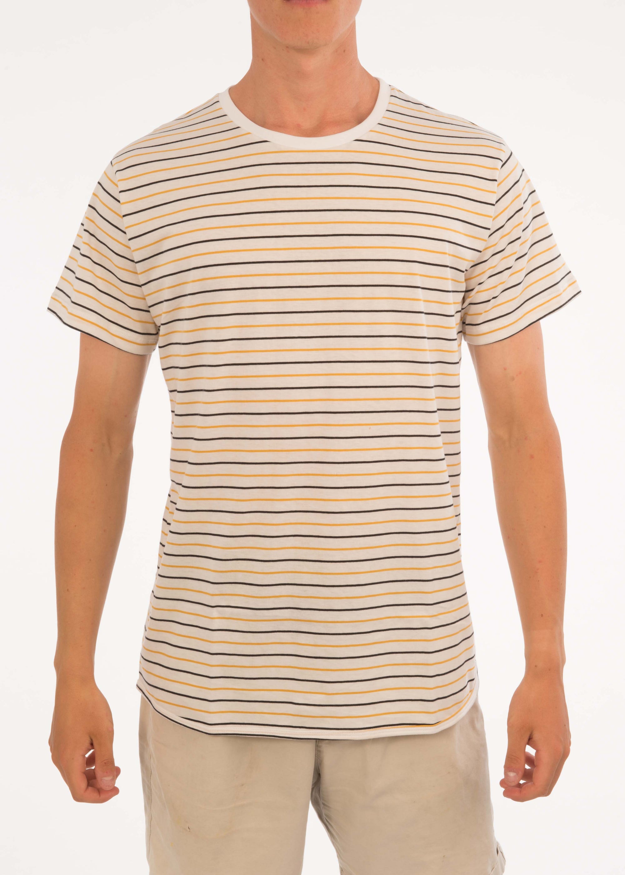 Small Stripe Round Neck Tee - Bistro StTropez