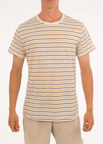 Small Stripe Round Neck Tee - Bistro StTropez
