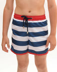 Stripe Combi Boys Board Short - Bistro StTropez