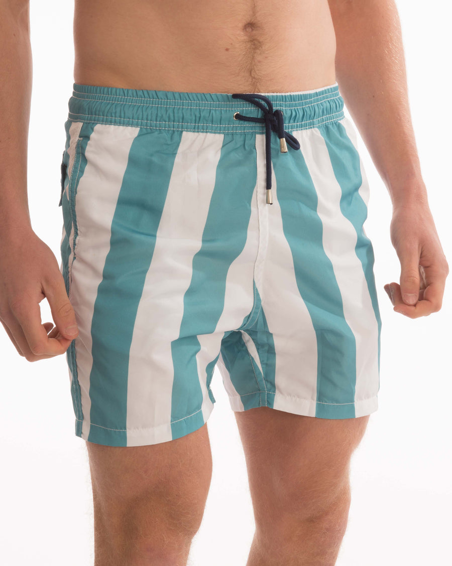 Vertical Stripe Board Shorts - Bistro StTropez